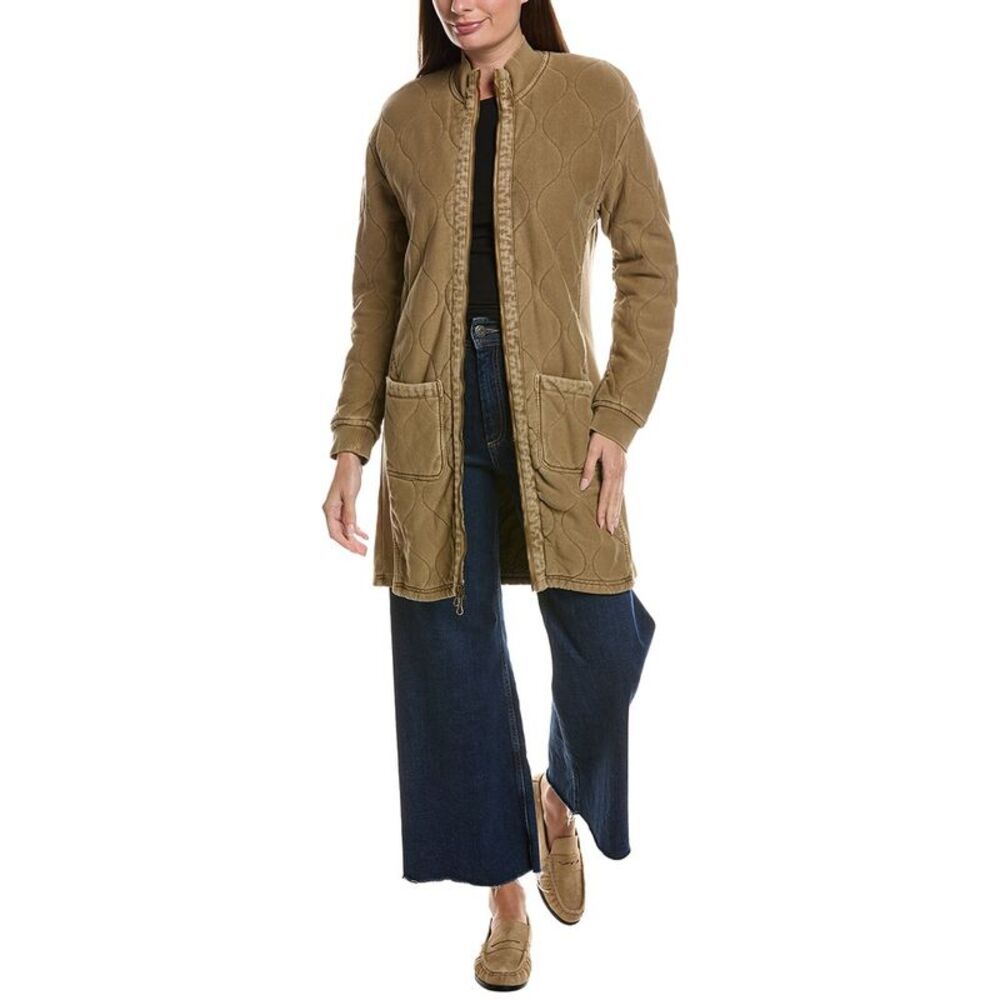Xcvi Womens  Torston Quilted Coat, Green